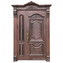 Cast Aluminum Door Corrosion Proof Entrance Security Steel Door Front Doors For Apartment